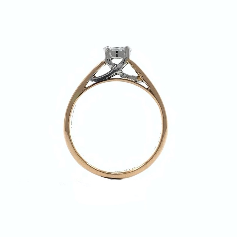Jeune Diamond ring with Marquise & Princess Diamonds in 18k Rose Gold - VVS EF - 0.22 cts - 4.660 gms - 0LR34