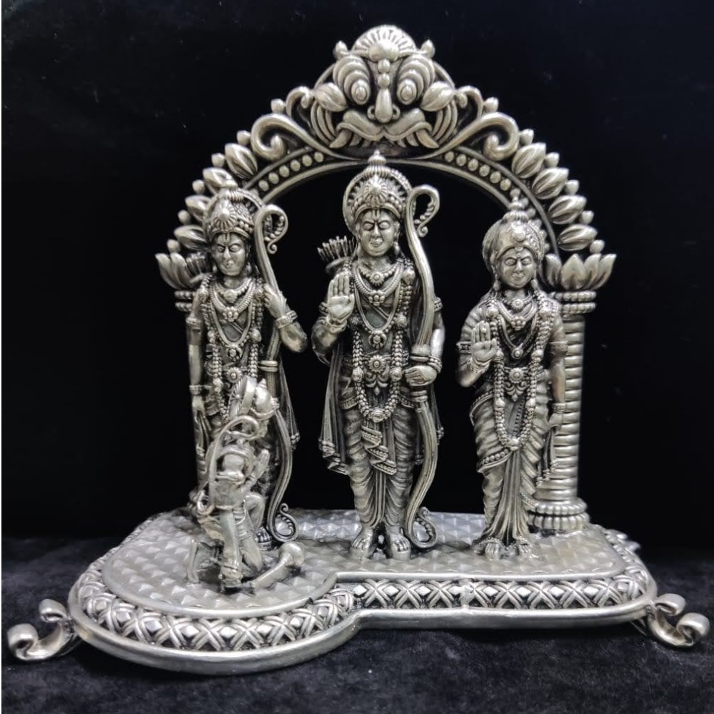 Buy quality Pure silver ramdarbar idol (3D) in high finishing po ...