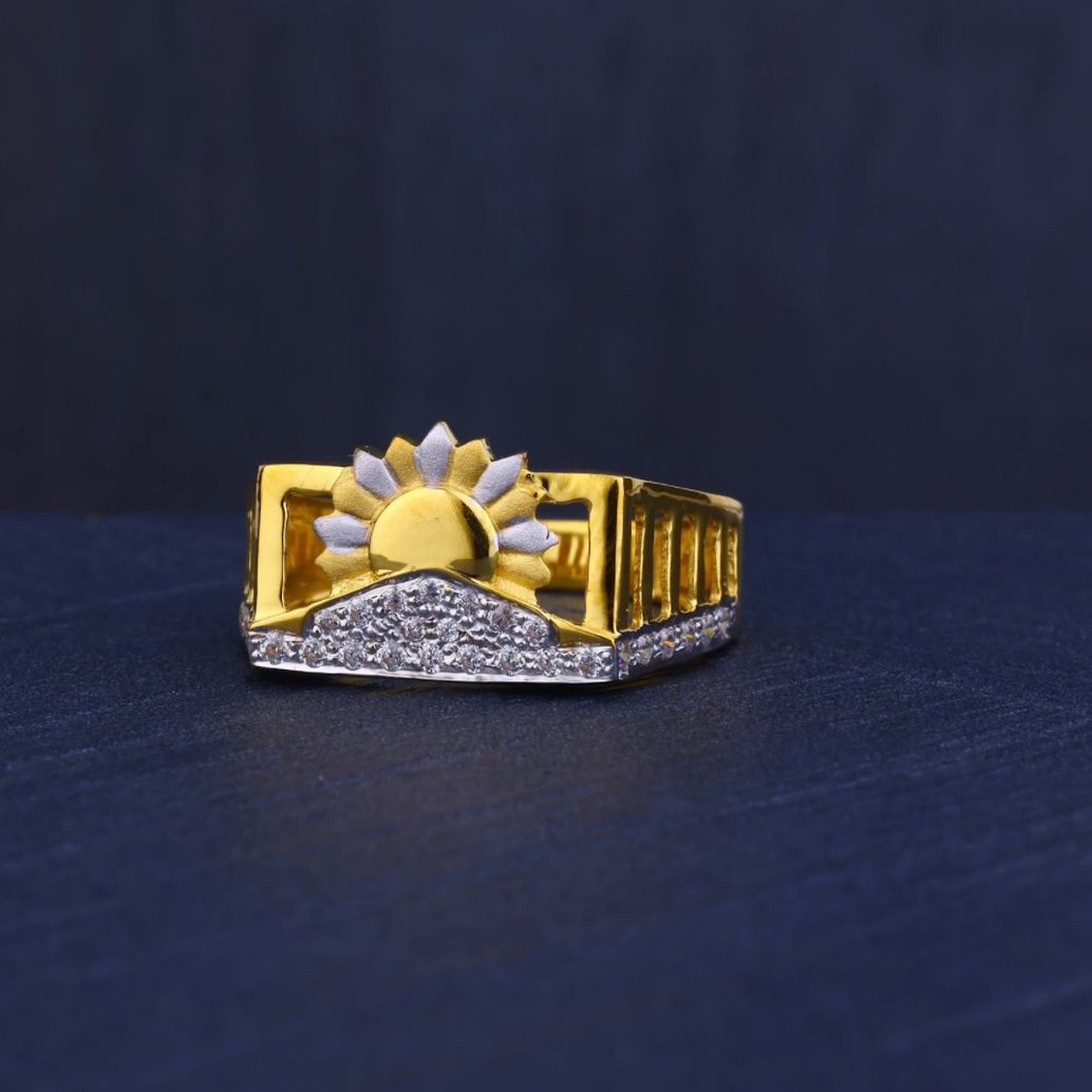 916 Gold Surya Design Ring