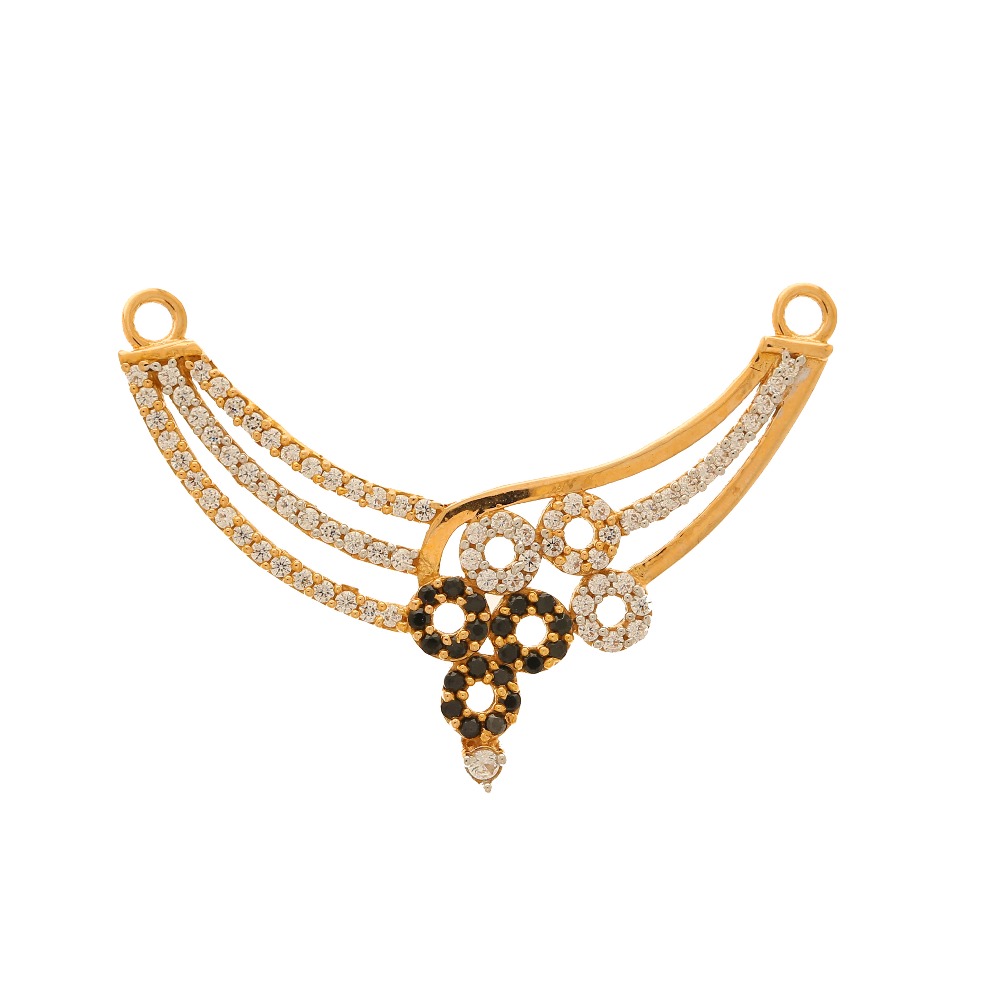 Floral mangalsutra pendant for women