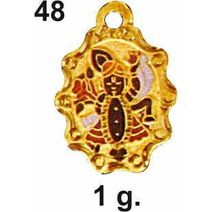 916 Gold Shreenathji Pendant