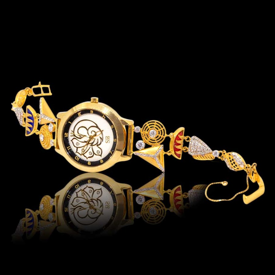 Gold designer watch hot sale