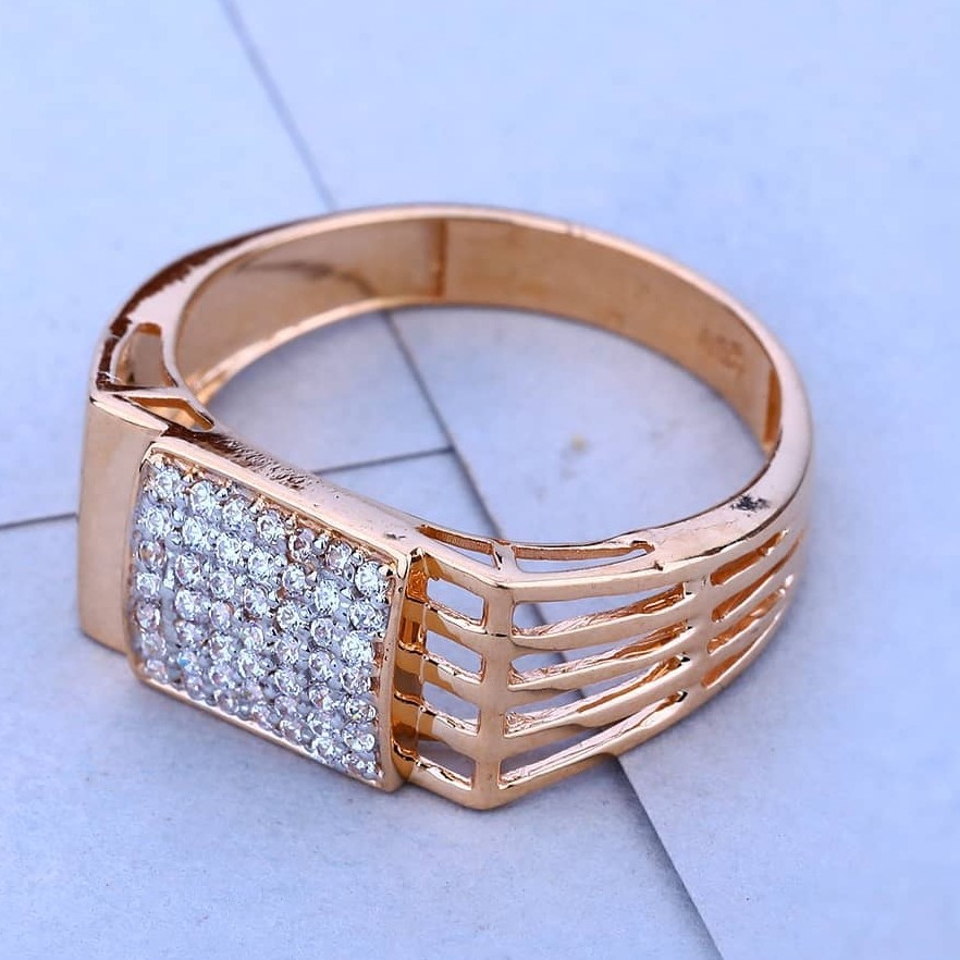 18k(750)Rose Gold Gents Diamond Ring