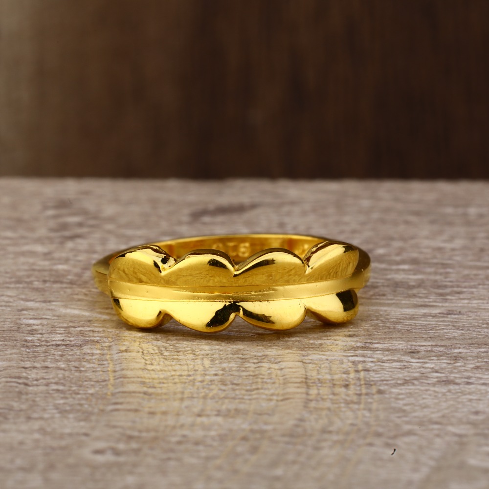 Ladies 916 Gold Delicate CZ Ring -LPR138