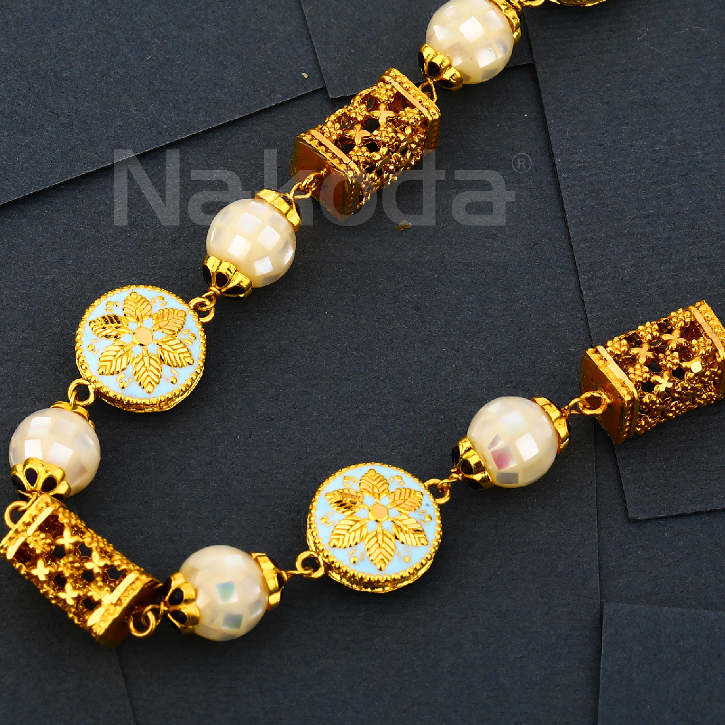 916 Gold Ladies Antique Chain Mala AC317