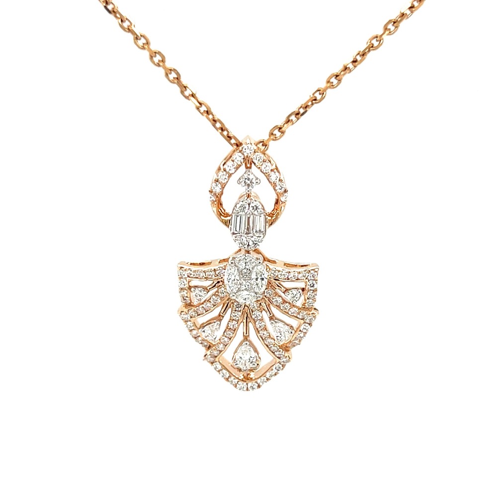 Contemporary 9 Carat Yellow Gold Art Deco Inspired Diamond Necklet –  Imperial Jewellery