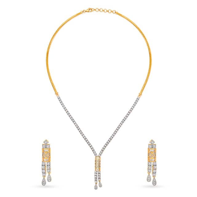 916 Yellow Gold Heritage Design Necklace Set
