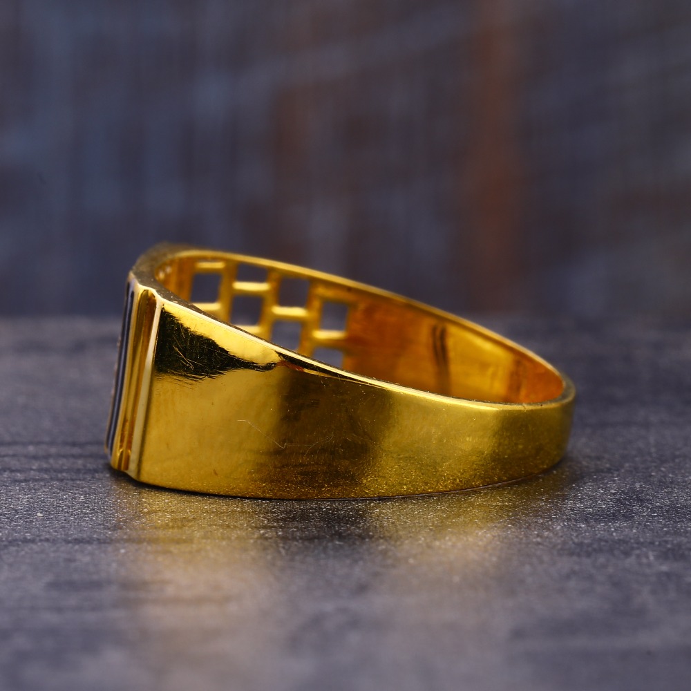 22KT CZ Gold  Designer Men's Ring MR811