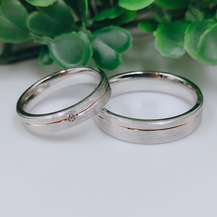 925 Silver Couple Band