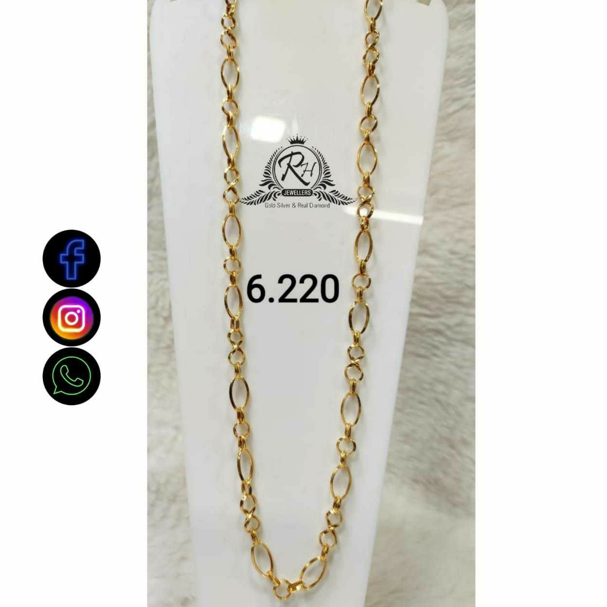 22 Carat Gold Fancy Gents Chain RH-CH774