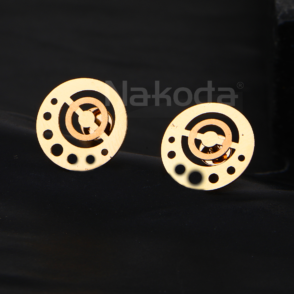 750 Rose Gold Women's Fancy Hallmark Earring RE256