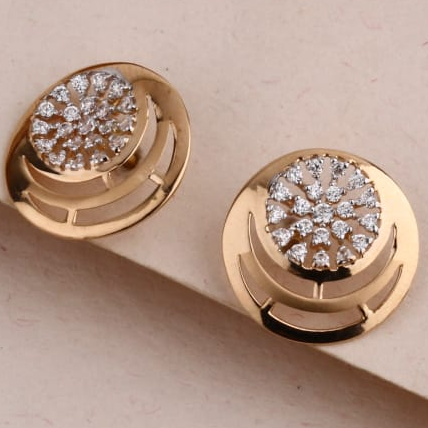 750 Rose Gold Cz Hallmark Pendant Set RPS185