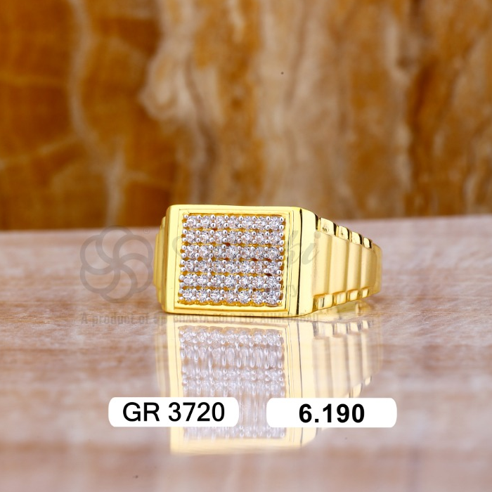 22K(916)Gold Gents Diamond Ring