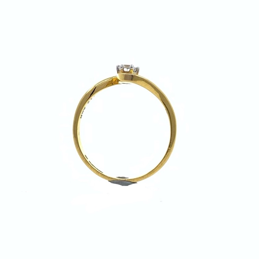 Buy Spangel Enterprise Diamond Collection 18k Yellow Gold and Diamond Ring  for men (20.0) (20.0) Online In India At Discounted Prices