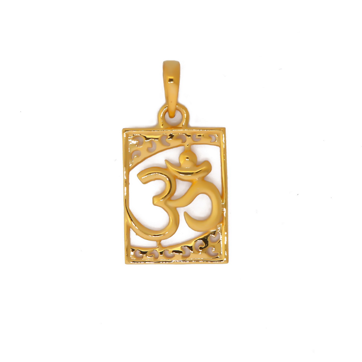 Square shape gold on sale pendant