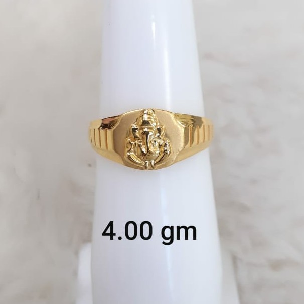 916 plain light weight gent's ring