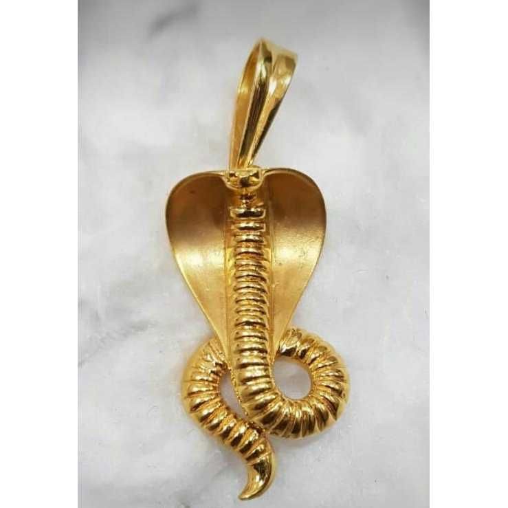 Gold goga maharaj pendant