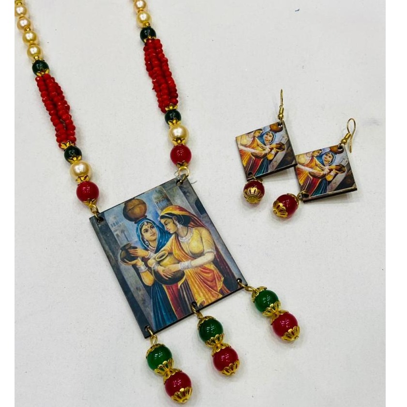 New Rajasthani Ethnic Design Artificial Necklace Set 