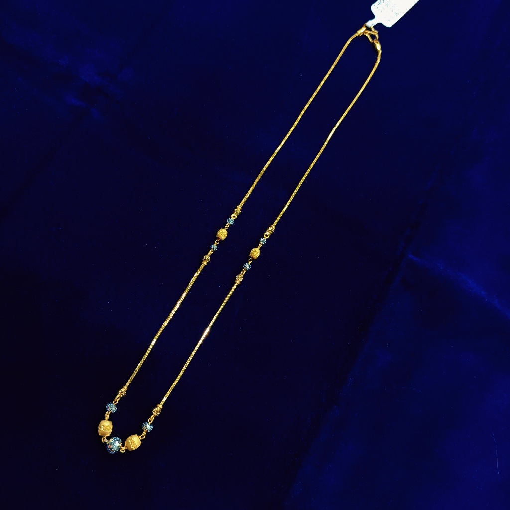 Gold enamel chain