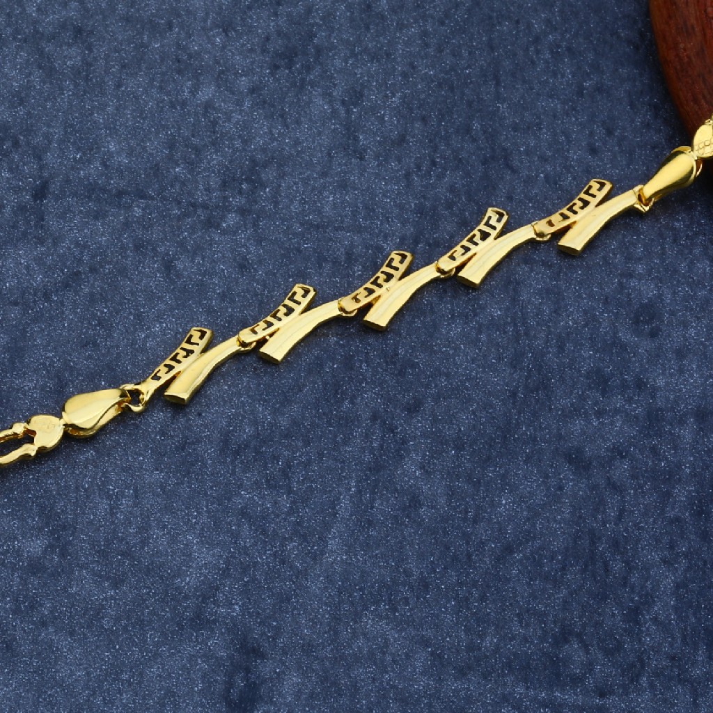 916 Gold Hallmark Plain Bracelet LPBR04