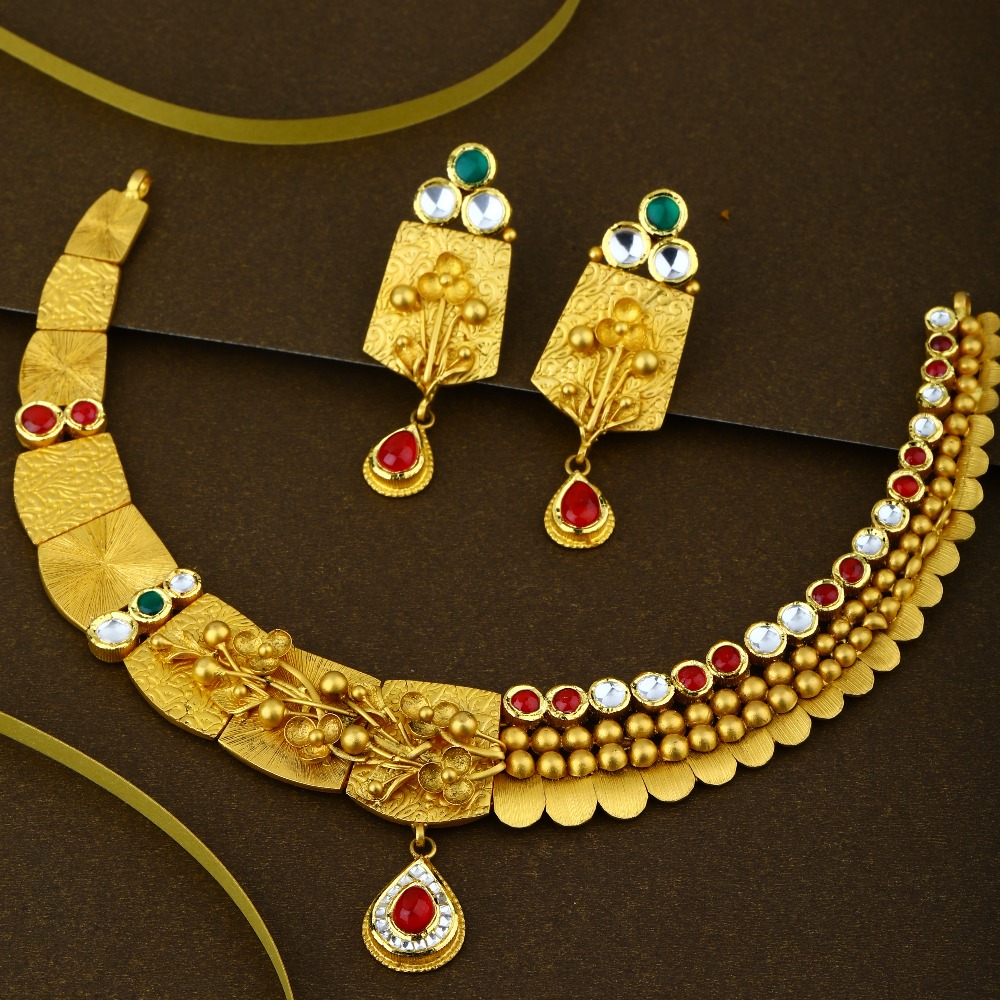916 Gold Hallmark exclusive  Necklace Set 