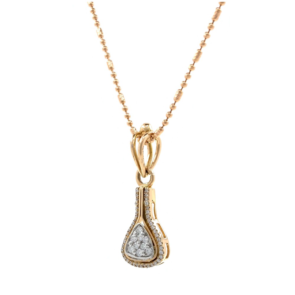 Jeune diamond pendant in rose gold 8shp62