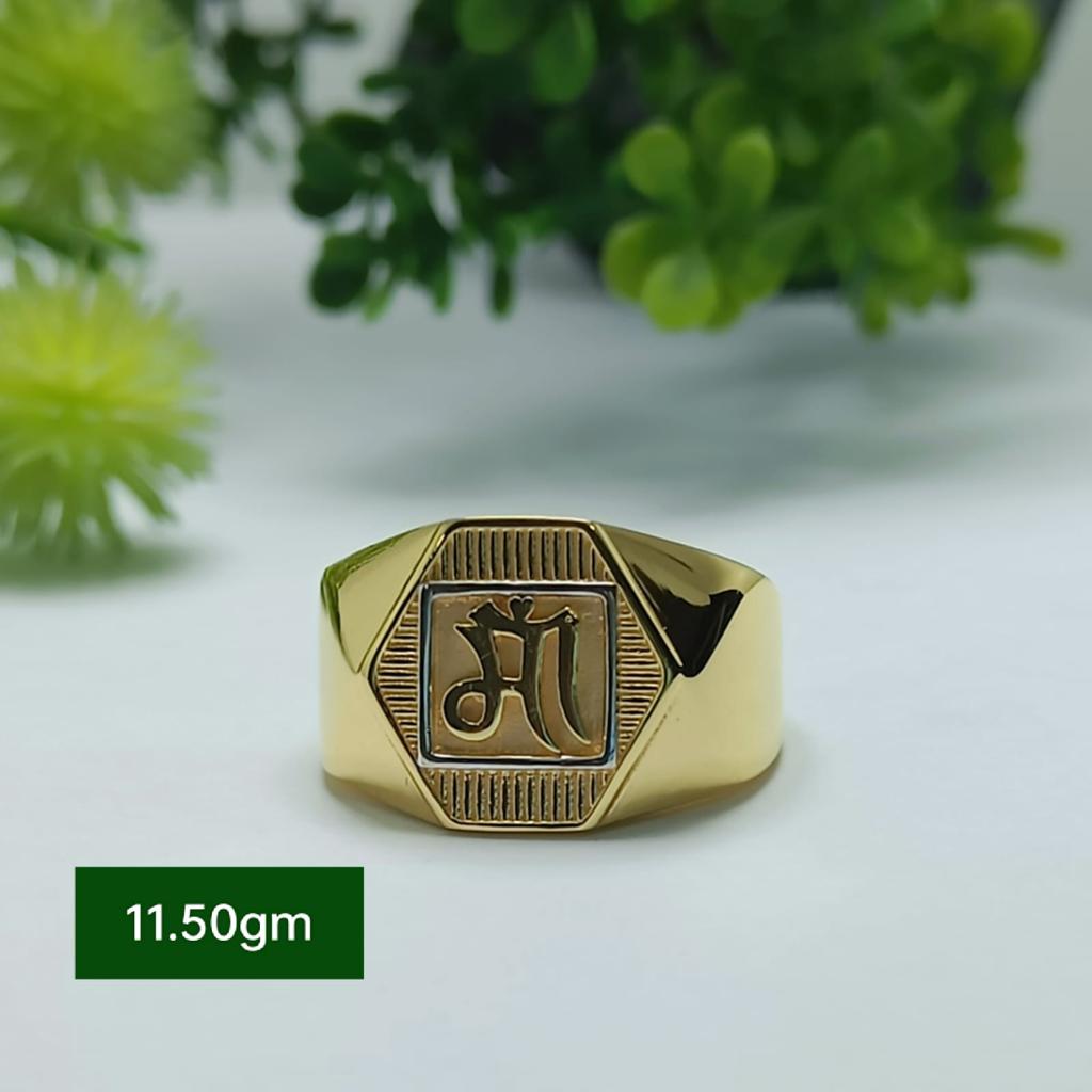 916 Gold Maa Design Ring