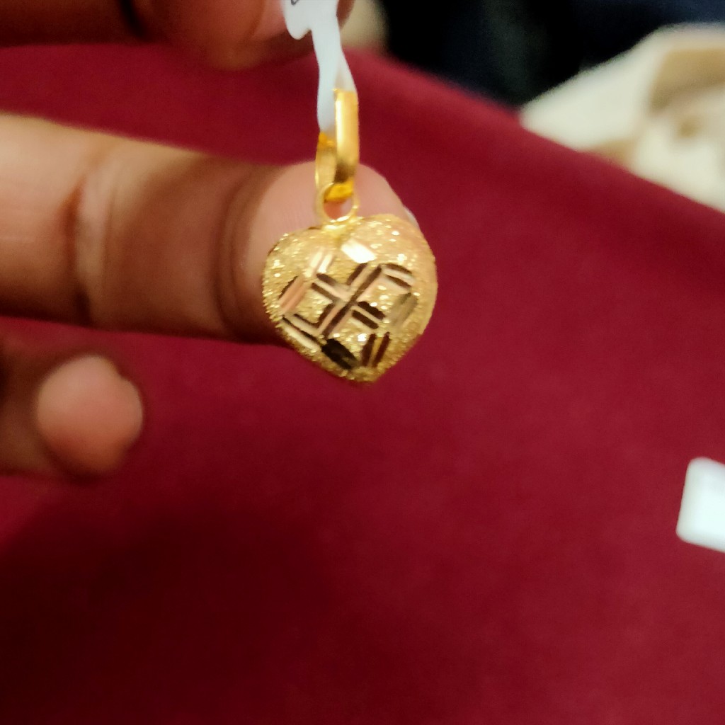 916 Hallmarked Heart Pendant