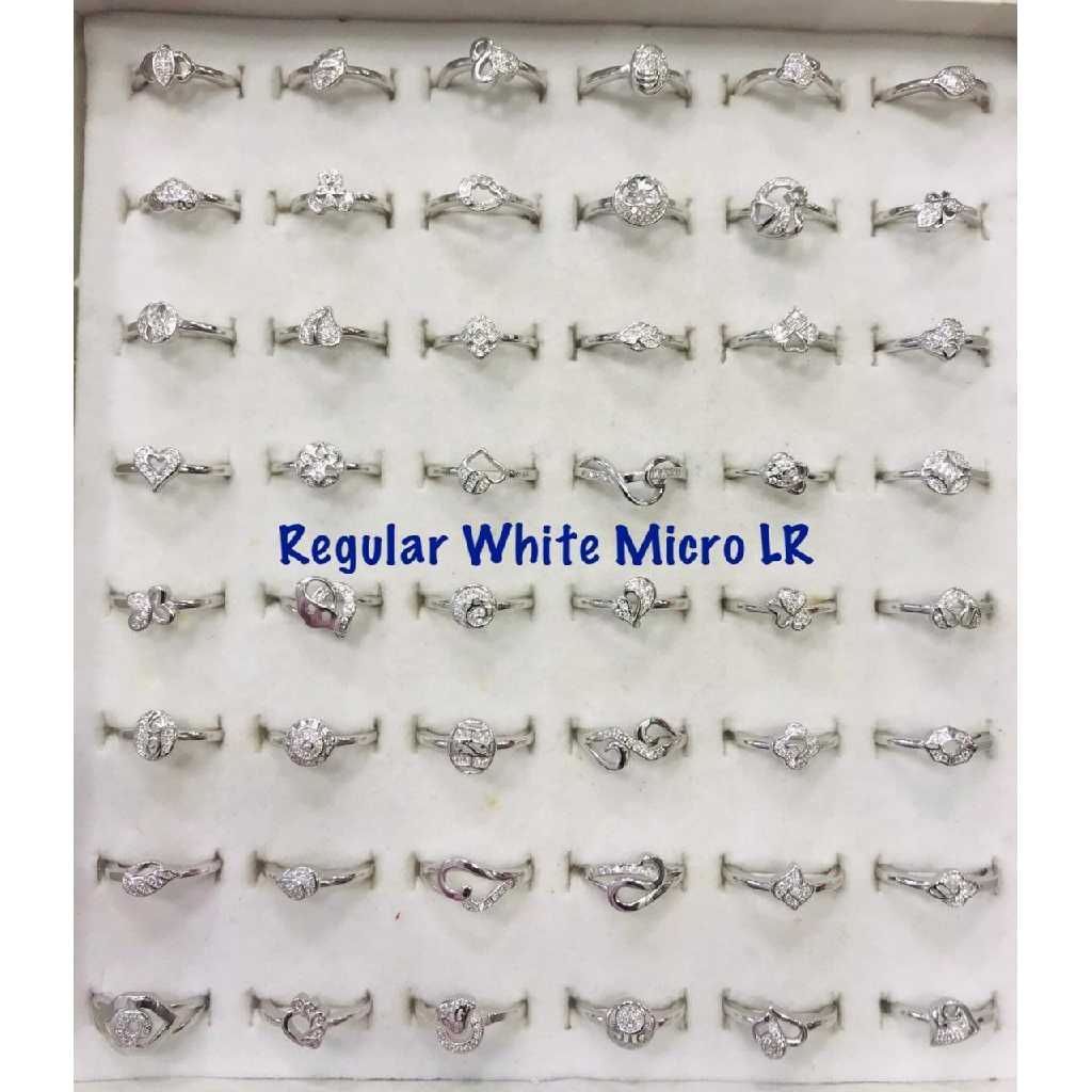 92.5 Sterling Silver Regular White Micro Ring