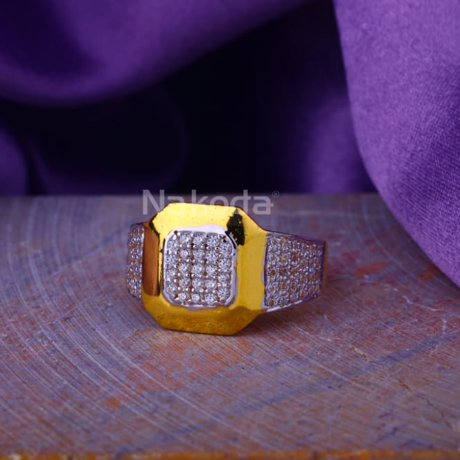22KT Gold Mens Delicate Ring MR920