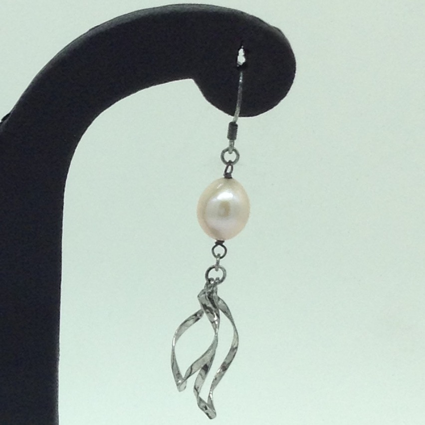 Pearl Silver Ear Hangings JER0158