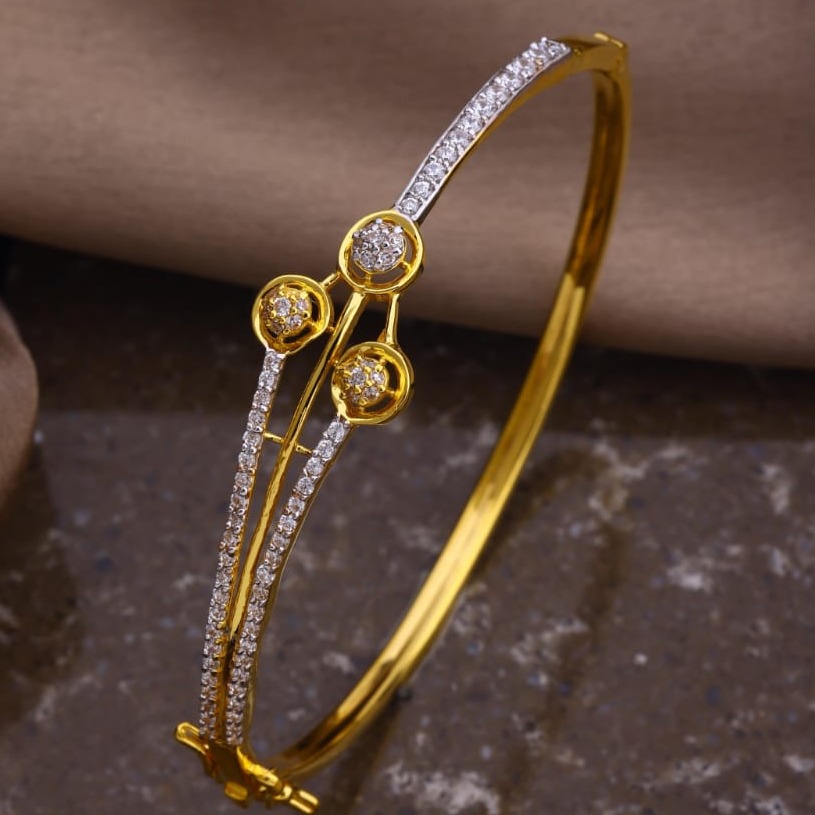 Vaibhav Jewellers 22K Plain Gold Ladies Bracelet 71VA9297-baongoctrading.com.vn