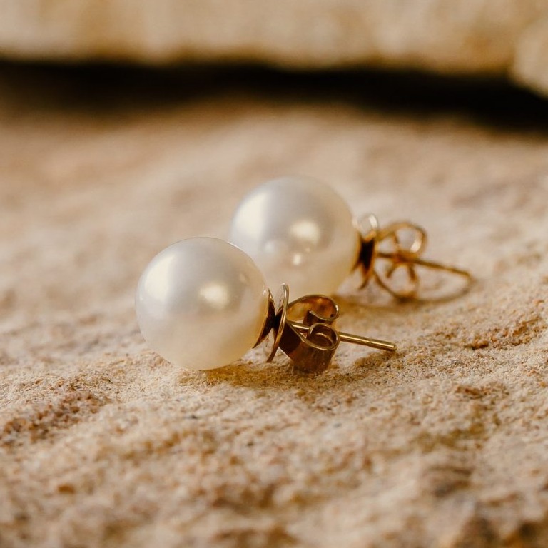 White Pearl Earrings Tiered Pearl Earrings Keshi Pearl - Etsy