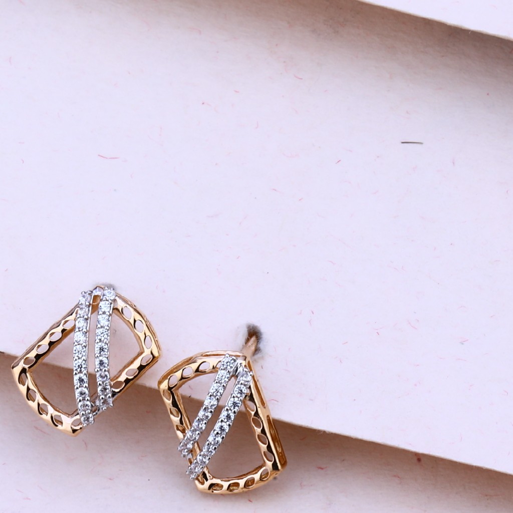 18CT Rose Gold Cz Exclusive Pendant Set RPS145