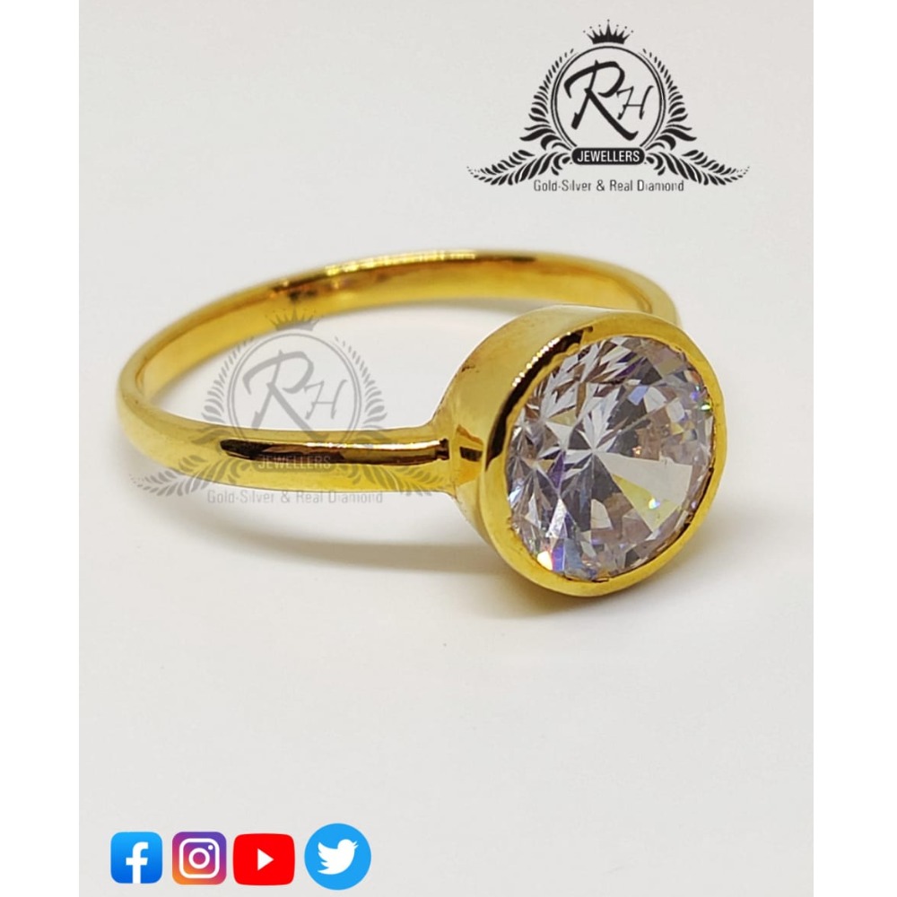 22 carat gold real stone rings RH-GR454