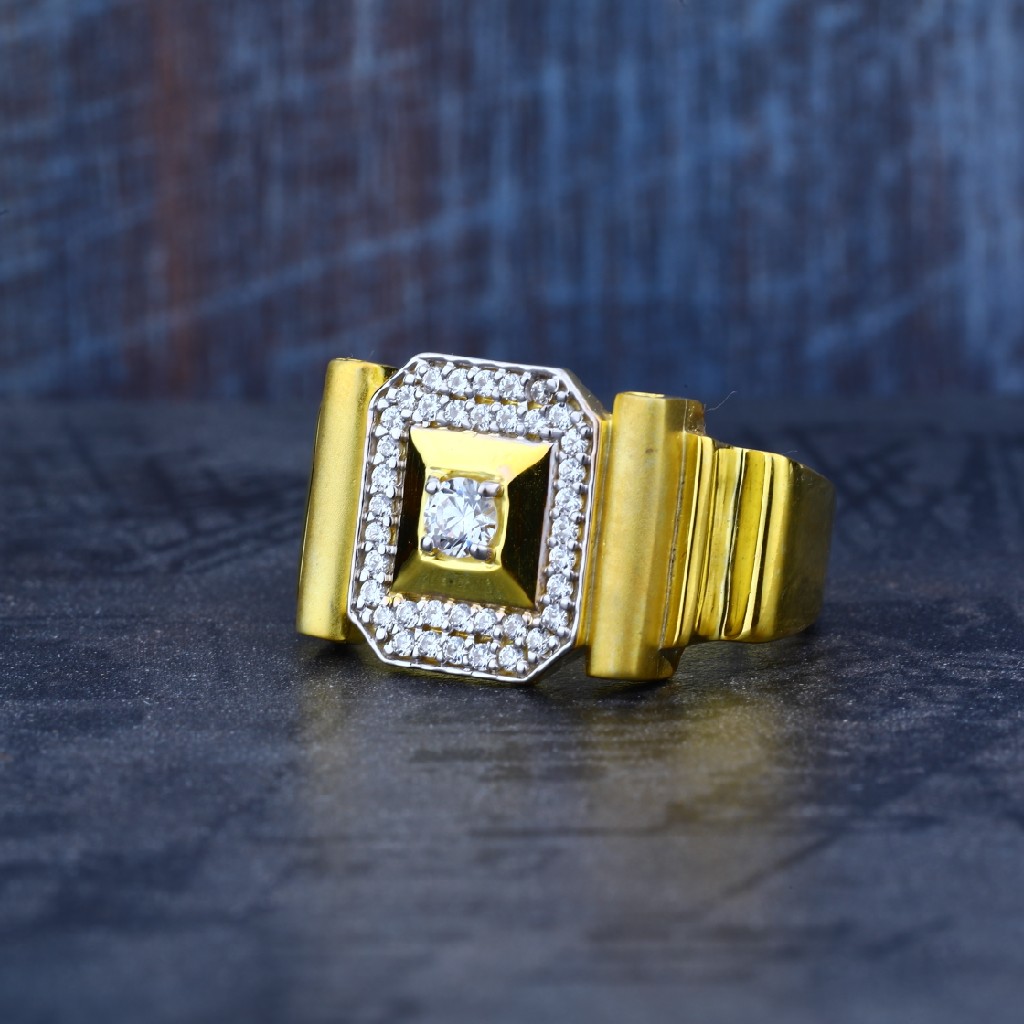 Exclusive Mens 22ct Modern Gold Ring-MR17