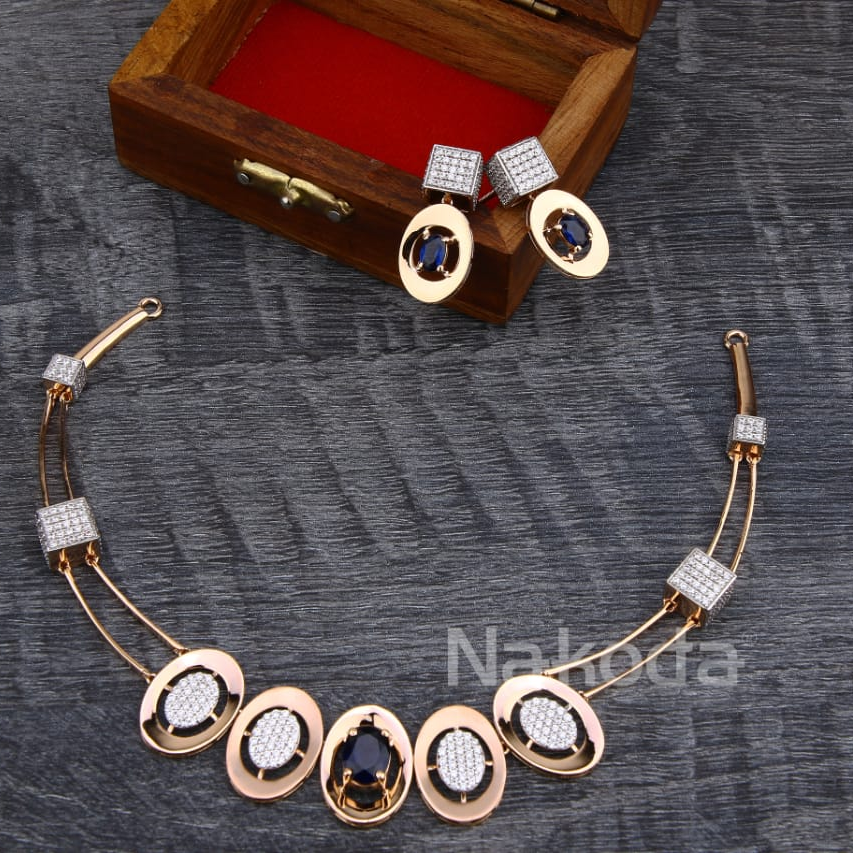 750 Rose Gold Ladies Gorgeous Necklace Set RN343
