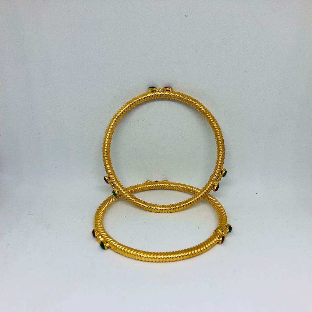 22KT/916 BEAUTIFUL GOLD COPPER KADLI BANGLE