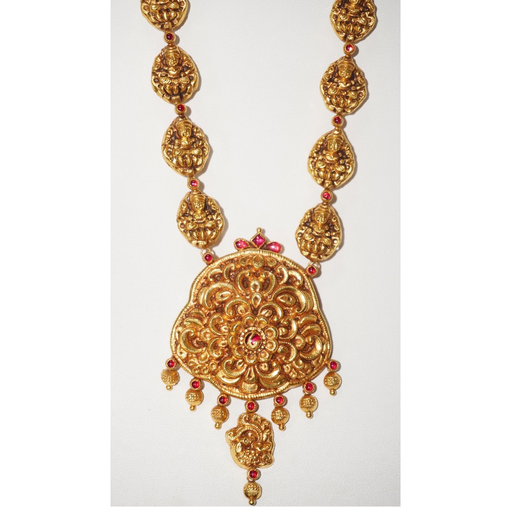 916 gold modern design long hara for women
