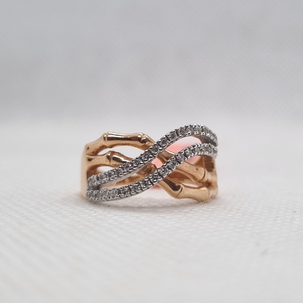 Bamboo effect ring