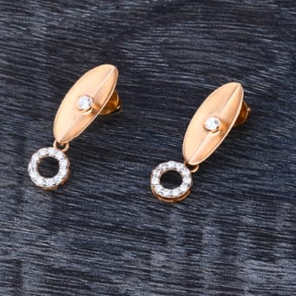 750 Rose Gold Ladies Stylish Necklace Set RN345