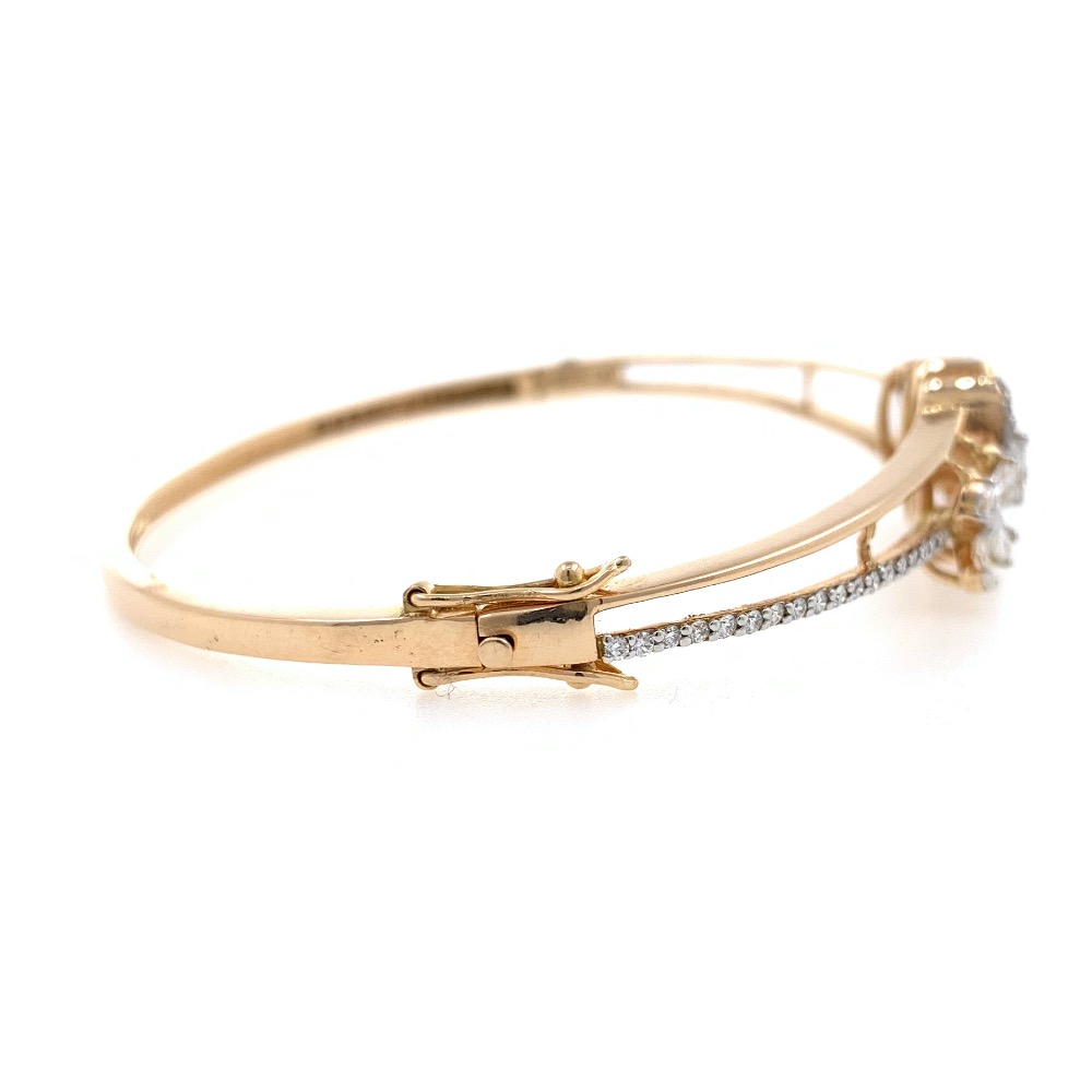18kt / 750 rose gold micro set diamond bracelet 8brc33