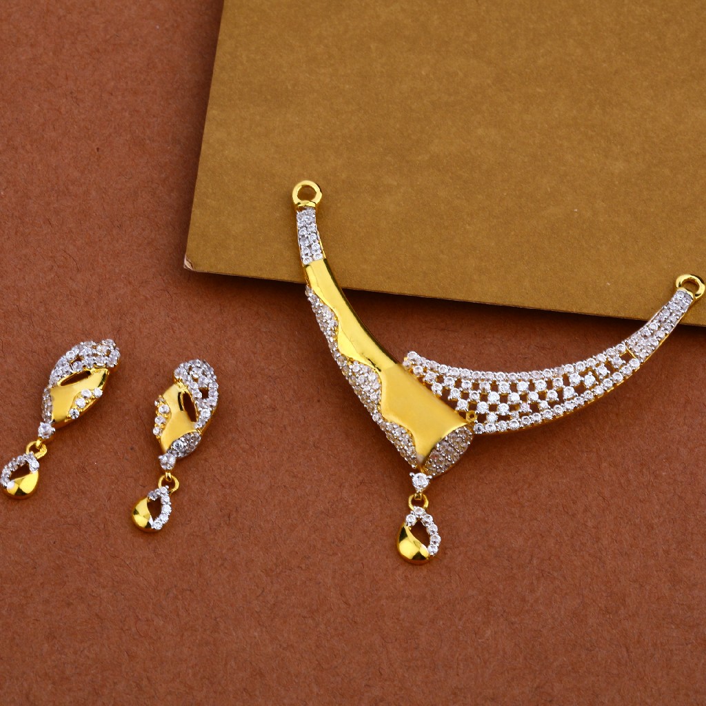 916 Cz Hallmark Mangalsutra Pendant MP07