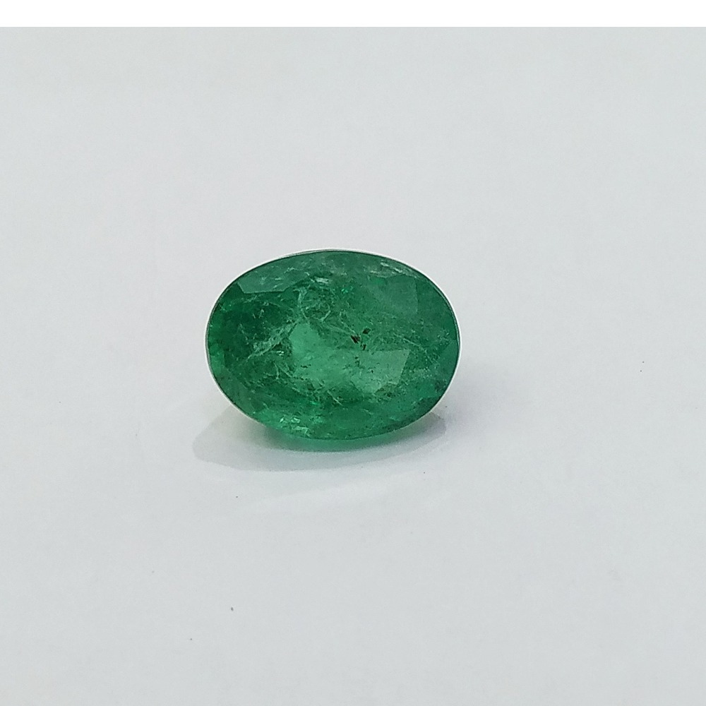 7.25ct oval green emerald-panna