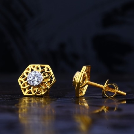 22 carat gold antique ladies earrings RH-LE728