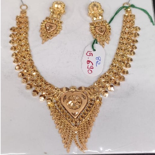 22 carat gold ladies necklace set RH-LN934