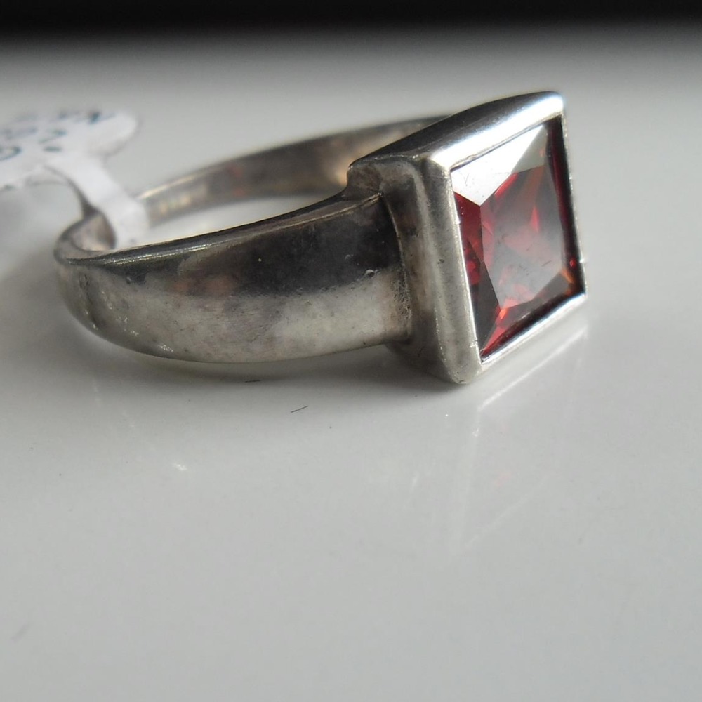 Red stone ring on sale price