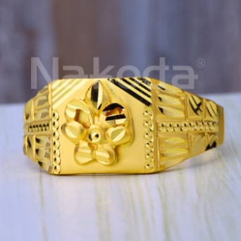 Buy quality 22KT Gold Hallmark Gorgeous Mens Plain Ring MPR252 in Ahmedabad