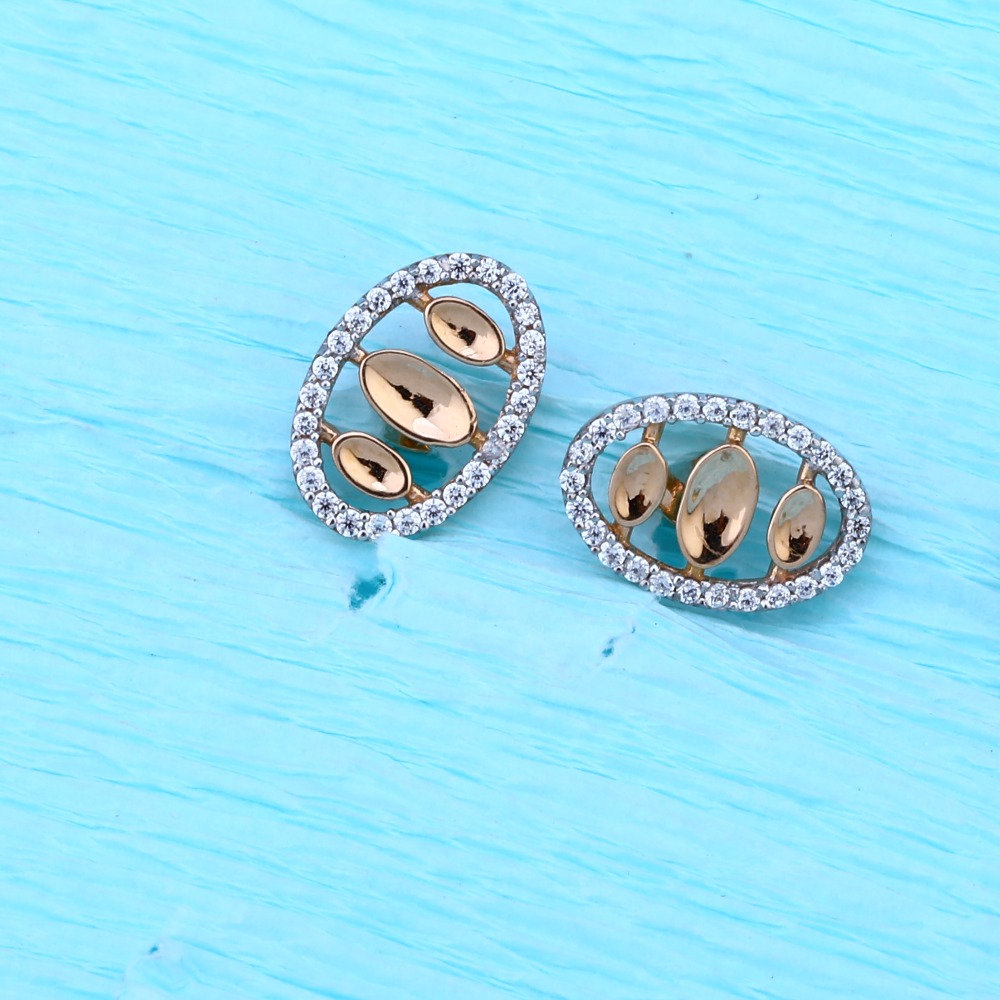 18CT Rose Gold CZ Pendant Set RMPN104