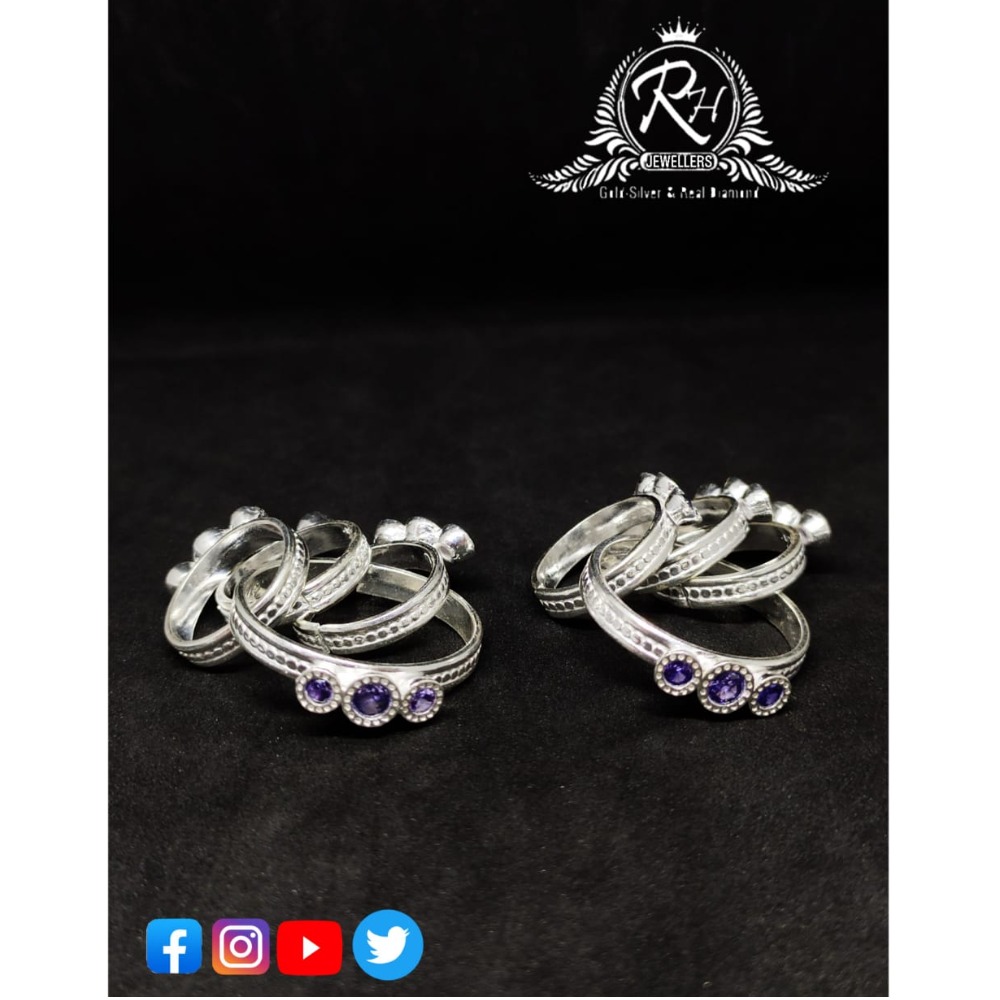 silver ladies toe rings RH-TR459